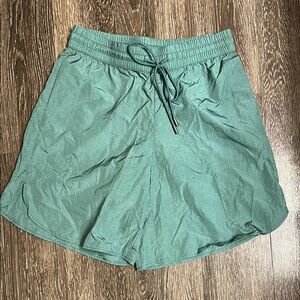 Future collective Green Casual Shorts wind breaker material